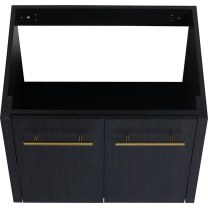 24 Inch Wall-mounted Bathroom Vanity (Only the Cabinet Body, No Top Sink)-BVB09124BCT