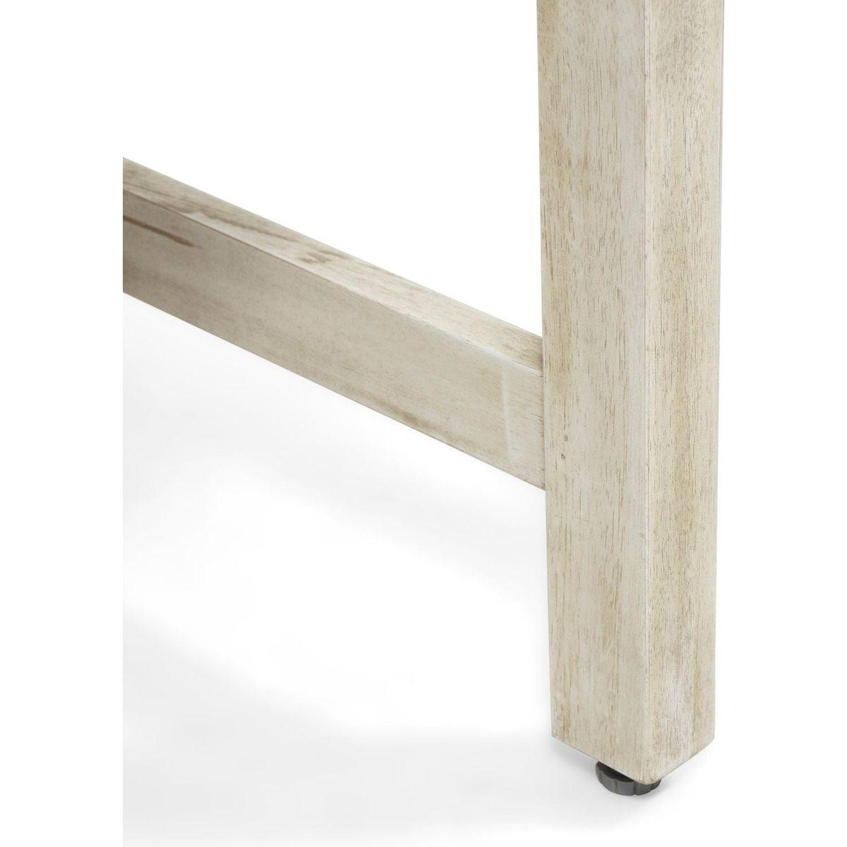 HAMPTON WOOD AND WICKER DINING CHAIR(SET OF 2 )