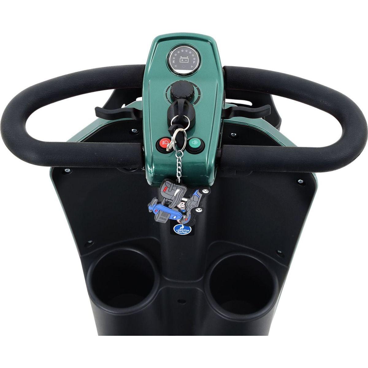 MAX PLUS EMERALD Wheels Outdoor Compact Mobility Scooter with 2pcsx20AH Lead acid Battery, 16 Miles, Cup Holders & USB charger Port