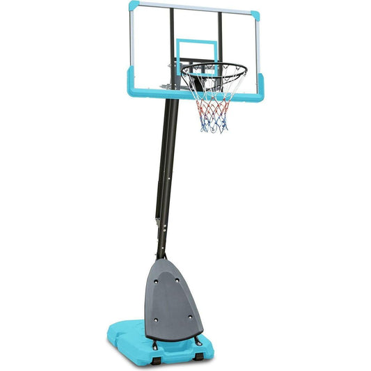 Use for Outdoor Height Adjustable 7.5 to 10ft Basketball Hoop 44 Inch Backboard Portable Basketball Goal System with Stable Base and Wheels