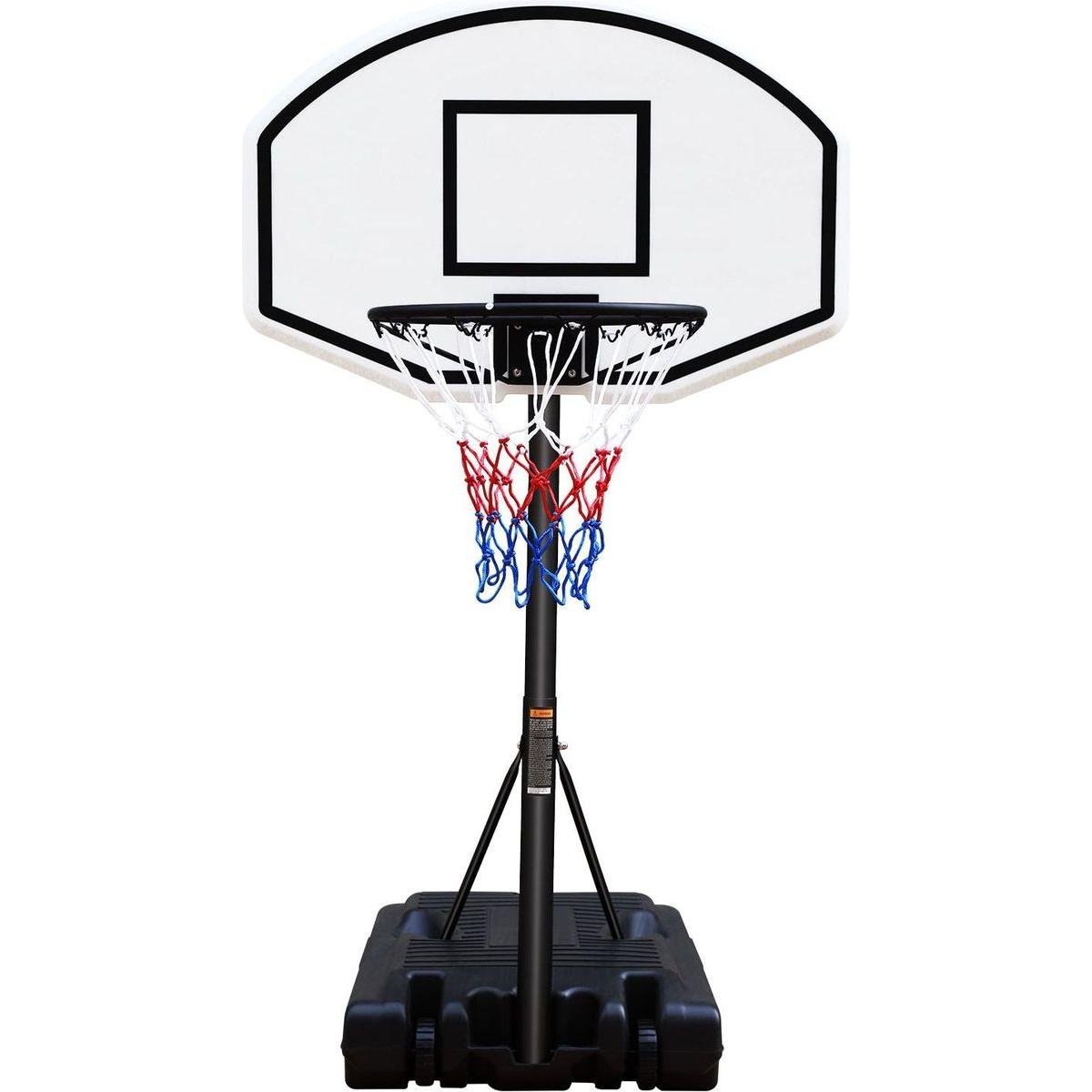Portable Poolside Basketball Hoop System Basketball Hoop for Pool Height Adjustable 3.1ft-4.7ft with 36" Backboard for Indoor Outdoor Use