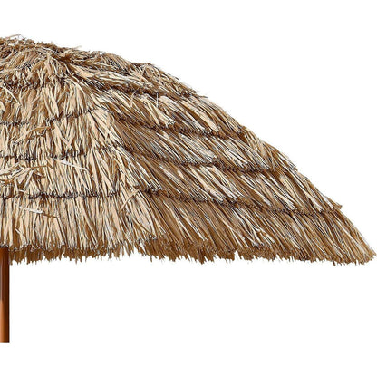 8'Thatch Patio Tiki Umbrella Tropical Palapa Raffia Tiki Hut Hawaiian Hula Beach Umbrella,Straw umbrella