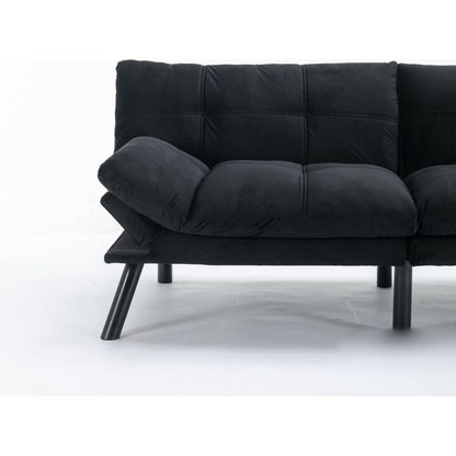 Black Convertible Folding Modern sofa Bed