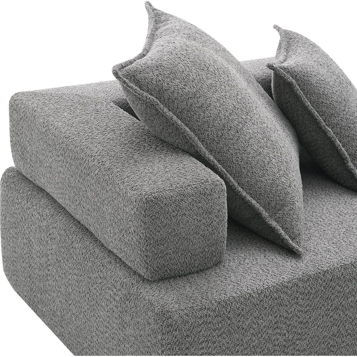 156"Oversized Modular U Shaped Sectional Sofa,Luxury Boucle Floor Couch Set,Convertible Sleeper Couch,Spacious Foam-Filled Sofa Bed for Living Room,4 PC Free Combination,2 Color