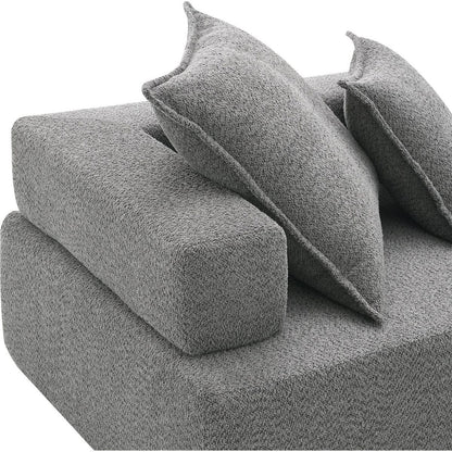 156"Oversized Modular U Shaped Sectional Sofa,Luxury Boucle Floor Couch Set,Convertible Sleeper Couch,Spacious Foam-Filled Sofa Bed for Living Room,4 PC Free Combination,2 Color