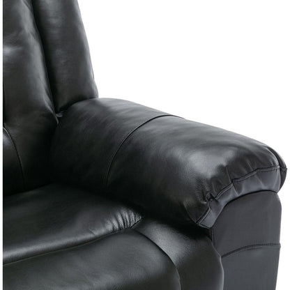 360Swivel and Rocking Home Theater Recliner Manual Recliner Chair with Wide Armrest for Living Room,Bedroom, Black