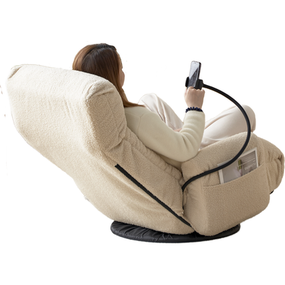 Adjustable head and waist, game chair, lounge chair in the living room, 360 degree rotatable sofa chair,Rotatable seat Leisure Chair deck chair
