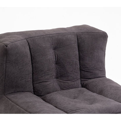 Fluffy bean bag chair, comfortable bean bag for adults and children, super soft lazy sofa chair with memory foam and ottoman, indoor modern focus bean bag chair for living room, bedroom, apartment