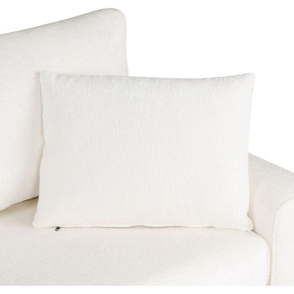 112.2" Sectional Sofa Pull-out Sofa Bed Sleeper with a Storage Ottoman,Three Pillows and Charging Devices for Living Room, Cream