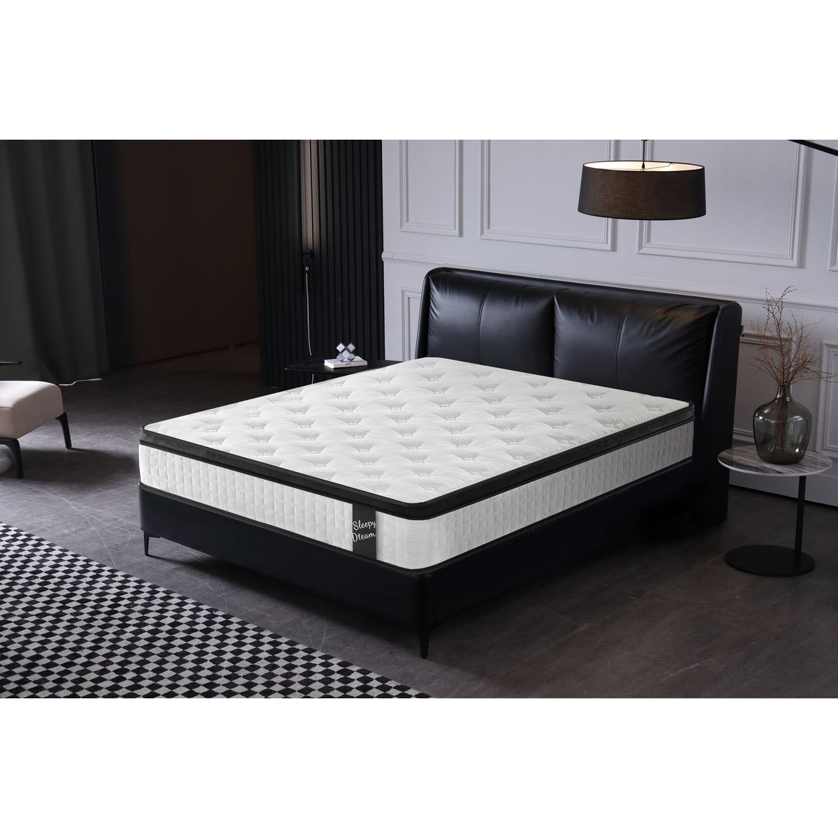 12 Inch Queen Size Oeko-tex100 Cool Kniited Cover Memrory Foam 7 Zoned Pocket Spring Hybrid Mattress