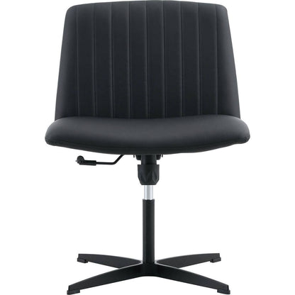 Black High Grade Pu Material. Home Computer Chair Office Chair Adjustable 360 Swivel Cushion Chair With Black Foot Swivel Chair Makeup Chair Study Desk Chair. No Wheels