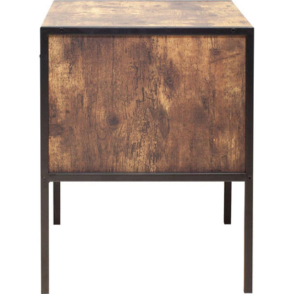 Set of 2 pcs nightstand,industrial style