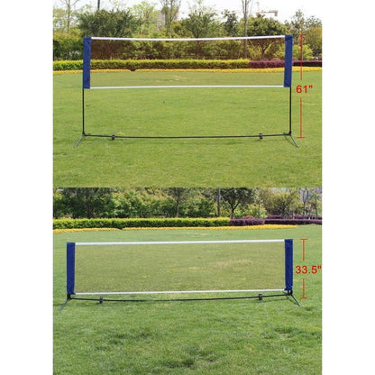 Portable Large Volleyball Badminton Tennis Net with Carrying Bag Stand/Frame 10FT