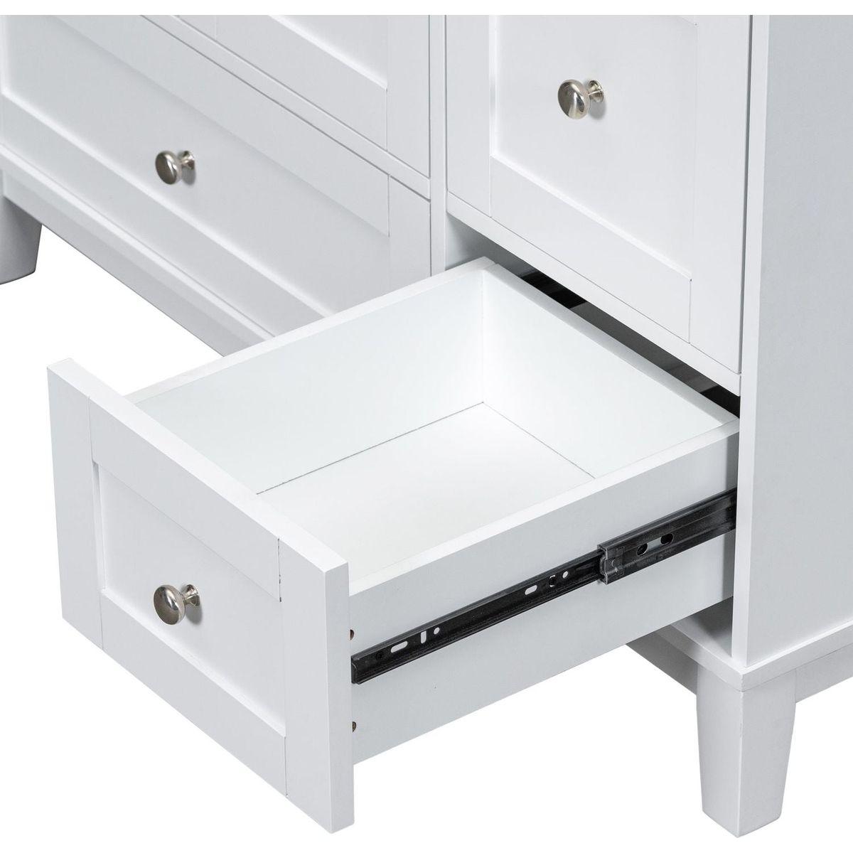 [Cabinet Only] 36" Bathroom vanity, white(Sink not included)