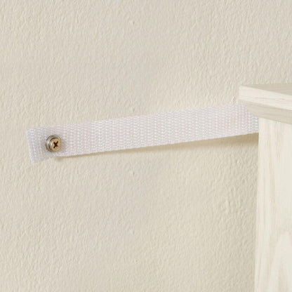 2 Doors Curio Cabinet with Tempered Glass Doors, Curio Cabinets with Mirrored Back Panel and Adjustable Shelves, Lighted Display Cabinet for Home, Office Light Bulb Included White