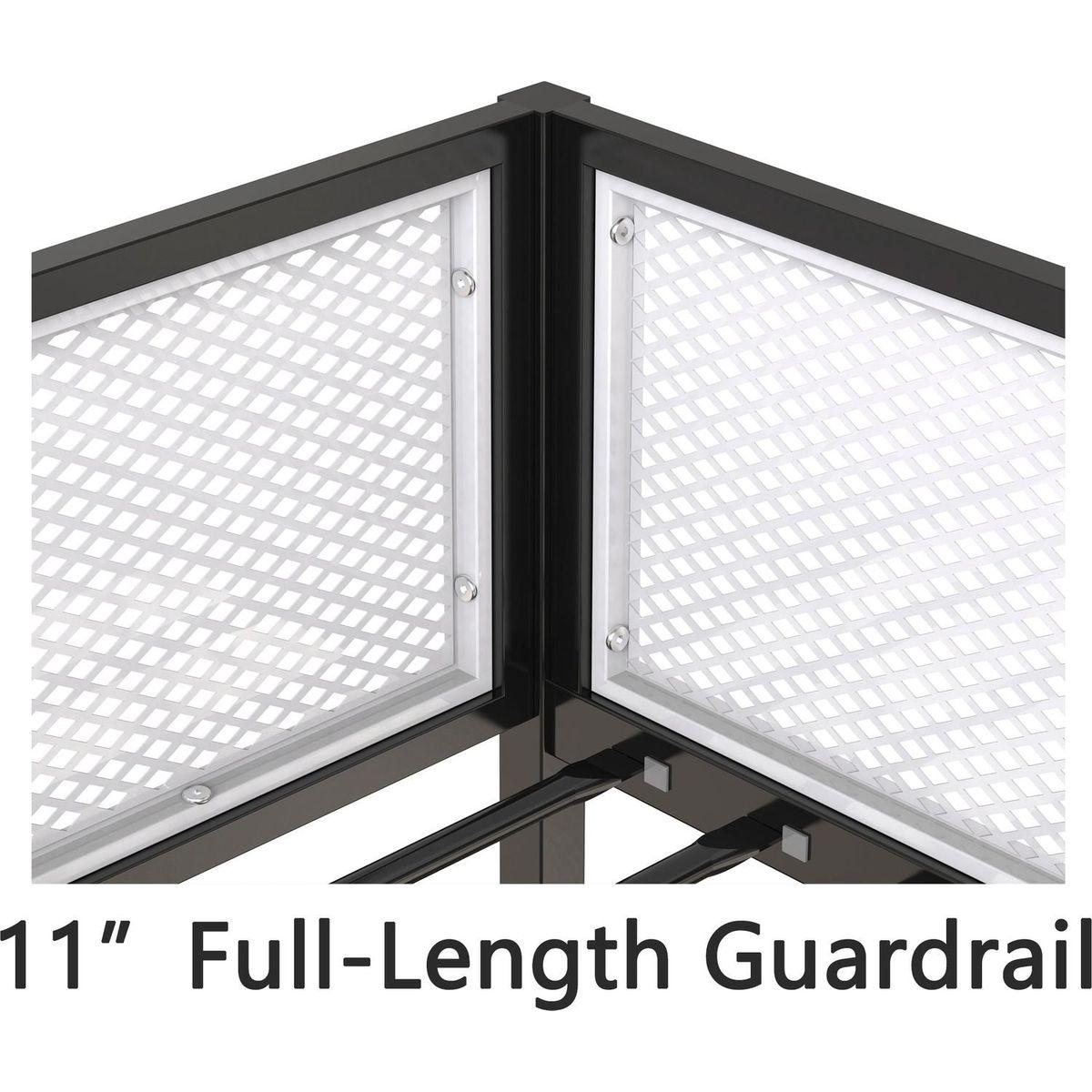 Adam Twin Twin Bunk Black with White Mesh Guard Rail for Kids and Adult, Low Profile and Easy Climbing with Stable Ladder