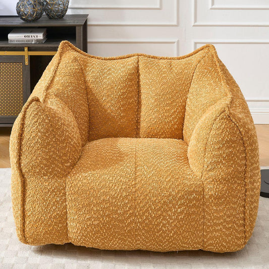 Sofa chairs with highly resilient foam for living rooms and bedrooms, comfortable square lazy sofas, sofas for adults to play, read and watch TV