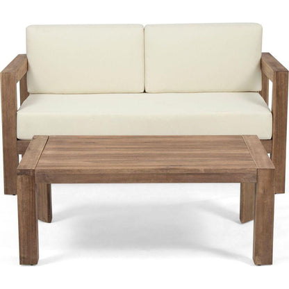 GENSER LOVESEAT & COFFEE TABLE