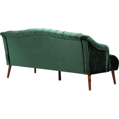 Comfy 3-seat Sofa with Wooden Legs, PU, for Living Room and Study