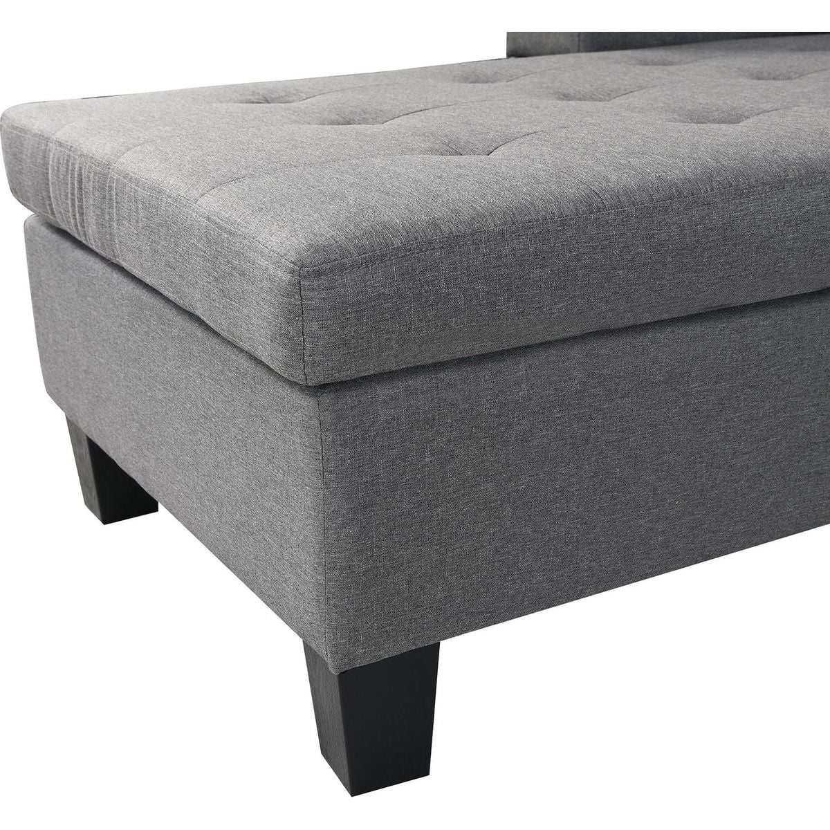 Sectional Sofa Set for Living Room with L Shape Chaise Lounge, cup holder and Left or Right Hand Chaise Modern 4 Seat