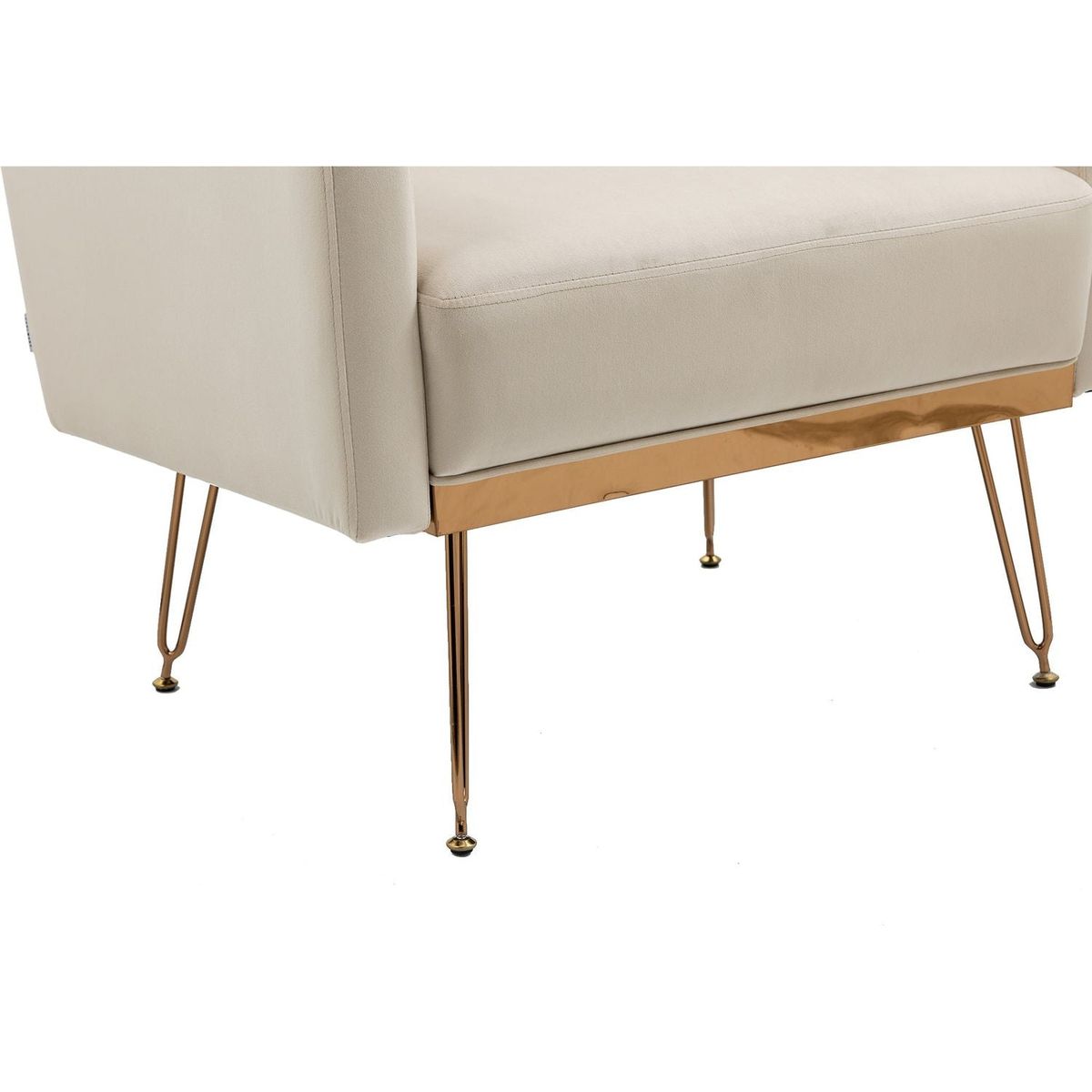 Accent Chair, leisure single sofa with Rose Golden feet