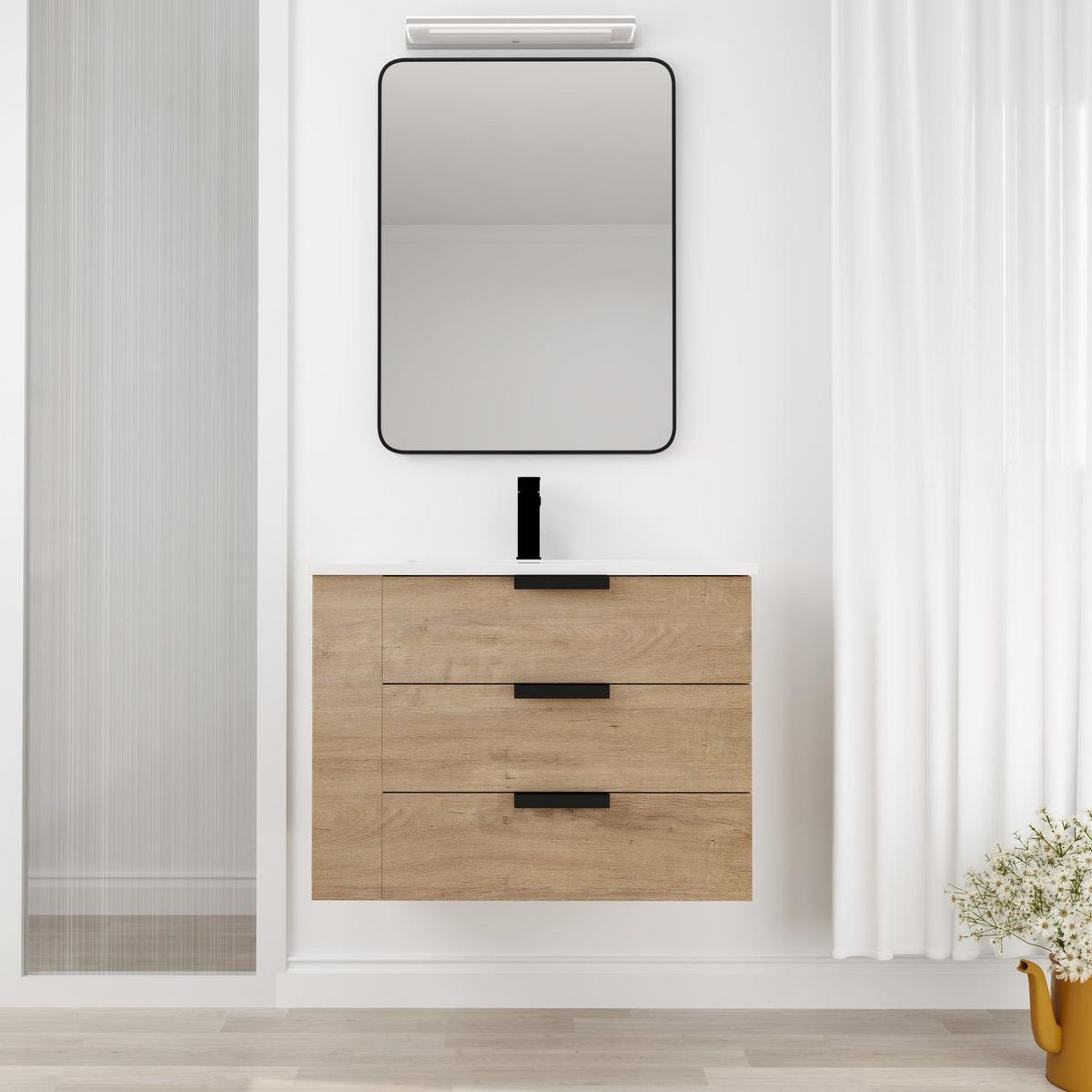 30 Inch Bathroom Vanity With Top(GGRB3020MOWH)