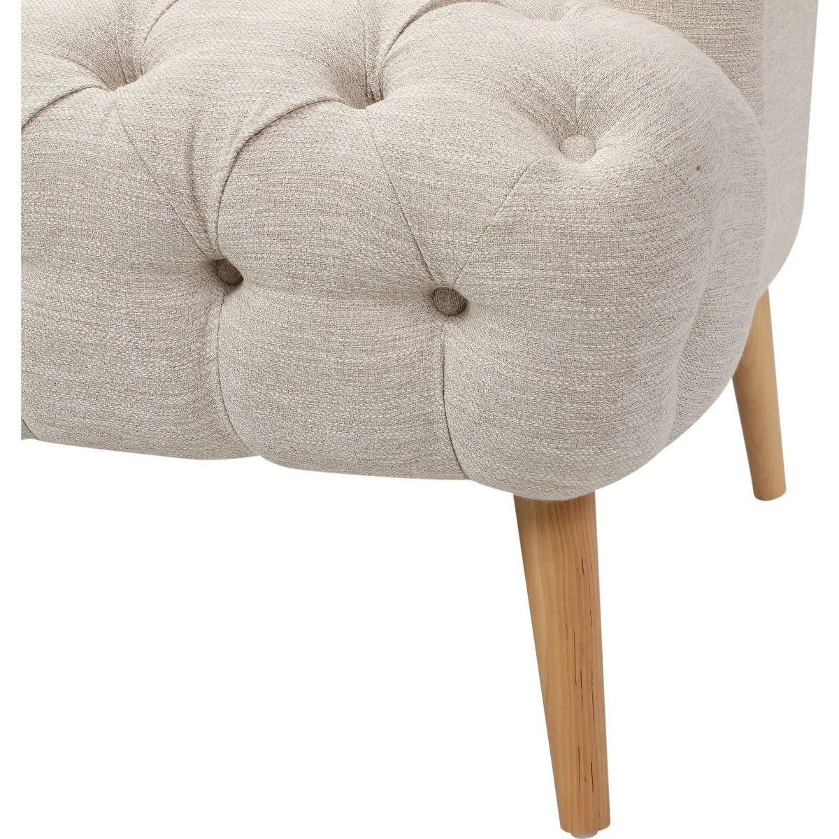 Comfy 3-seat Sofa with Wooden Legs, PU, for Living Room and Study