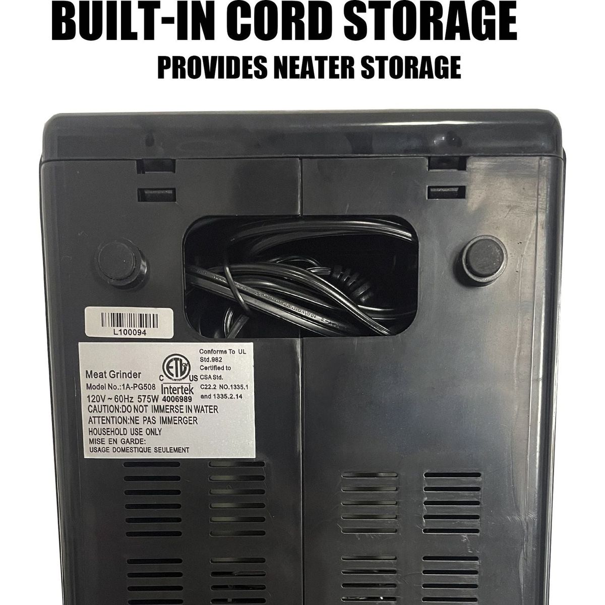 Meat Grinder & Sausage Stuffer, 570 Watt,Stainless Steel