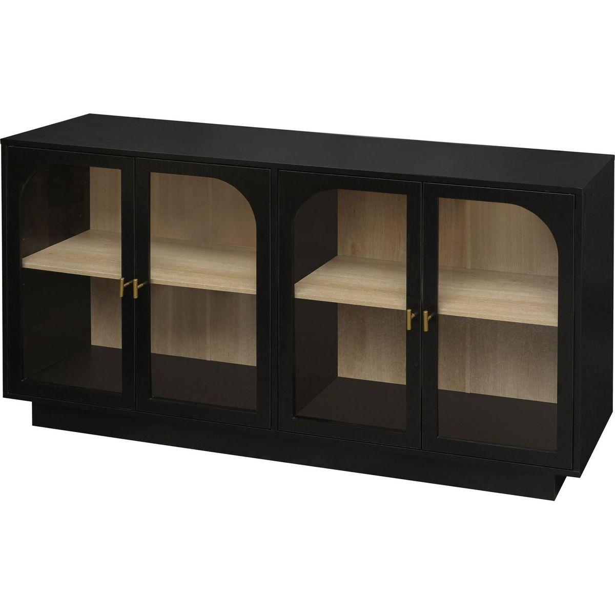 Storage Cabinet with Acrylic Door for Living Room, Dining Room, Study