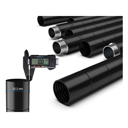 6 Tier Shelf Corner Wire Shelf Rack Pentagonal Shelves Adjustable Metal Heavy Duty Free Standing Corner Storage Display Chrome Rack for Bathroom, Living Room, Kitchen - Black