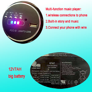 Tamco Electric motorcycle/ 12V Kids toys motorcycle/Kids electric car/electric ride on toys for 3 4 5 6 years Boys Girls with Training Wheels/manual throttle/ drive by hand/Lightting wheels