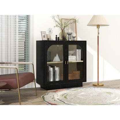 Storage Cabinet with Acrylic Door for Living Room, Dining Room, Study