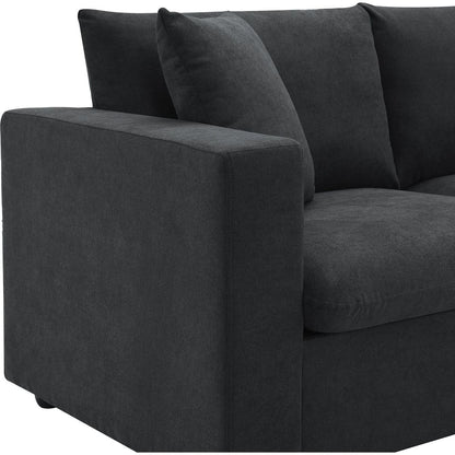 100.4x64.6" Modern Sectional Sofa,L-shaped Couch Set with 2 Free pillows,4-seat Polyester Fabric Couch Set with Convertible Ottoman for Living Room, Apartment, Office,4 Colors