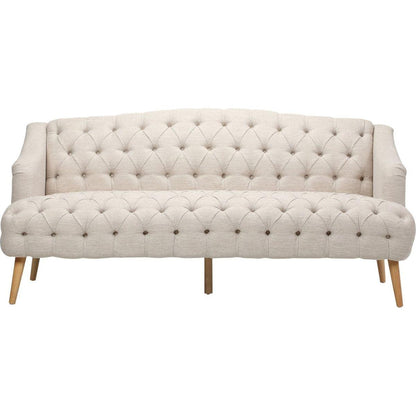 Comfy 3-seat Sofa with Wooden Legs, PU, for Living Room and Study