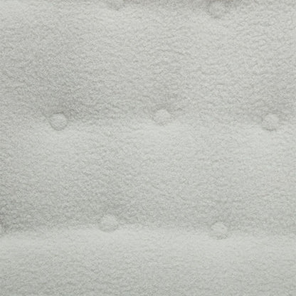 Lazy Rocking Chair,Comfortable Lounge Chair with Wide Backrest and Seat Wood Base, Upholstered Armless Rocker Chair for Living room, Balcony,Bedroom and Patio Porch. (WHITE)