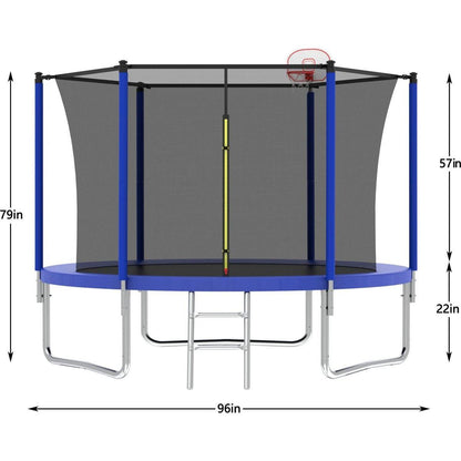 8FT TRAMPOLINE Blue