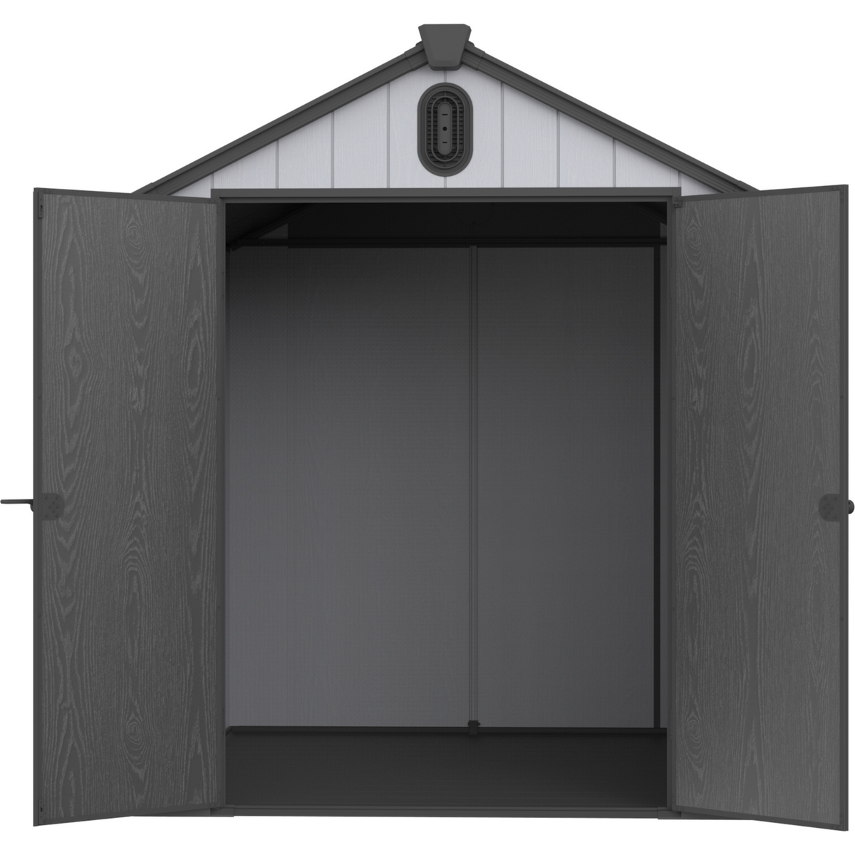 XWT012 6x8ft plastic storage shed for backyard garden big spire Tool storage