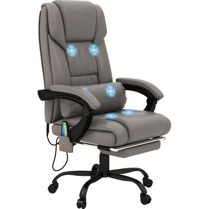 Vinsetto High Back Vibration Massage Office Chair with 6 Points Remote