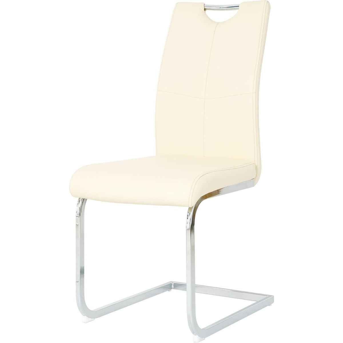 Modern PU dining chair living room chair upholstered chair, electroplated metal legs design, kitchen, living room, bedroom, dining room side chair (Set of 2)