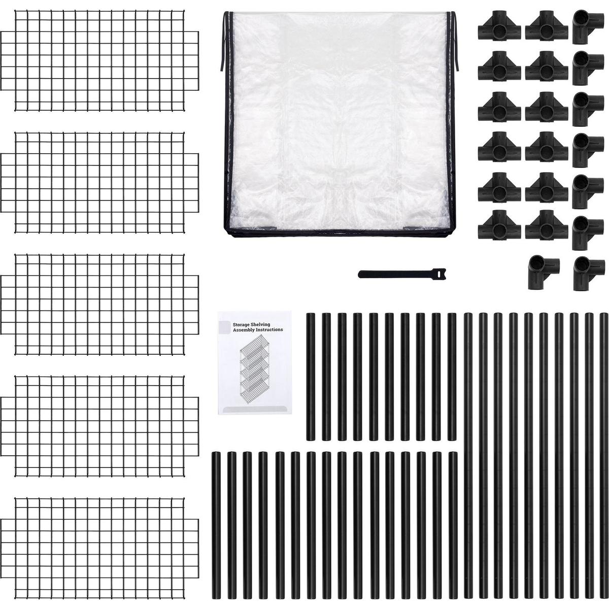 5-SHELF WIRE RACK(1PACK)