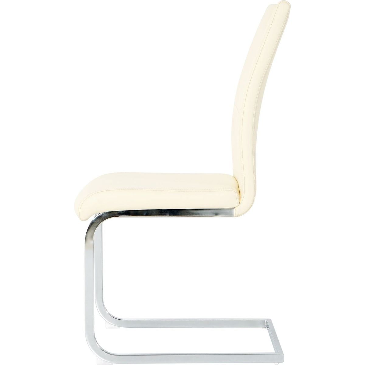 Modern PU dining chair living room chair upholstered chair, electroplated metal legs design, kitchen, living room, bedroom, dining room side chair (Set of 2)