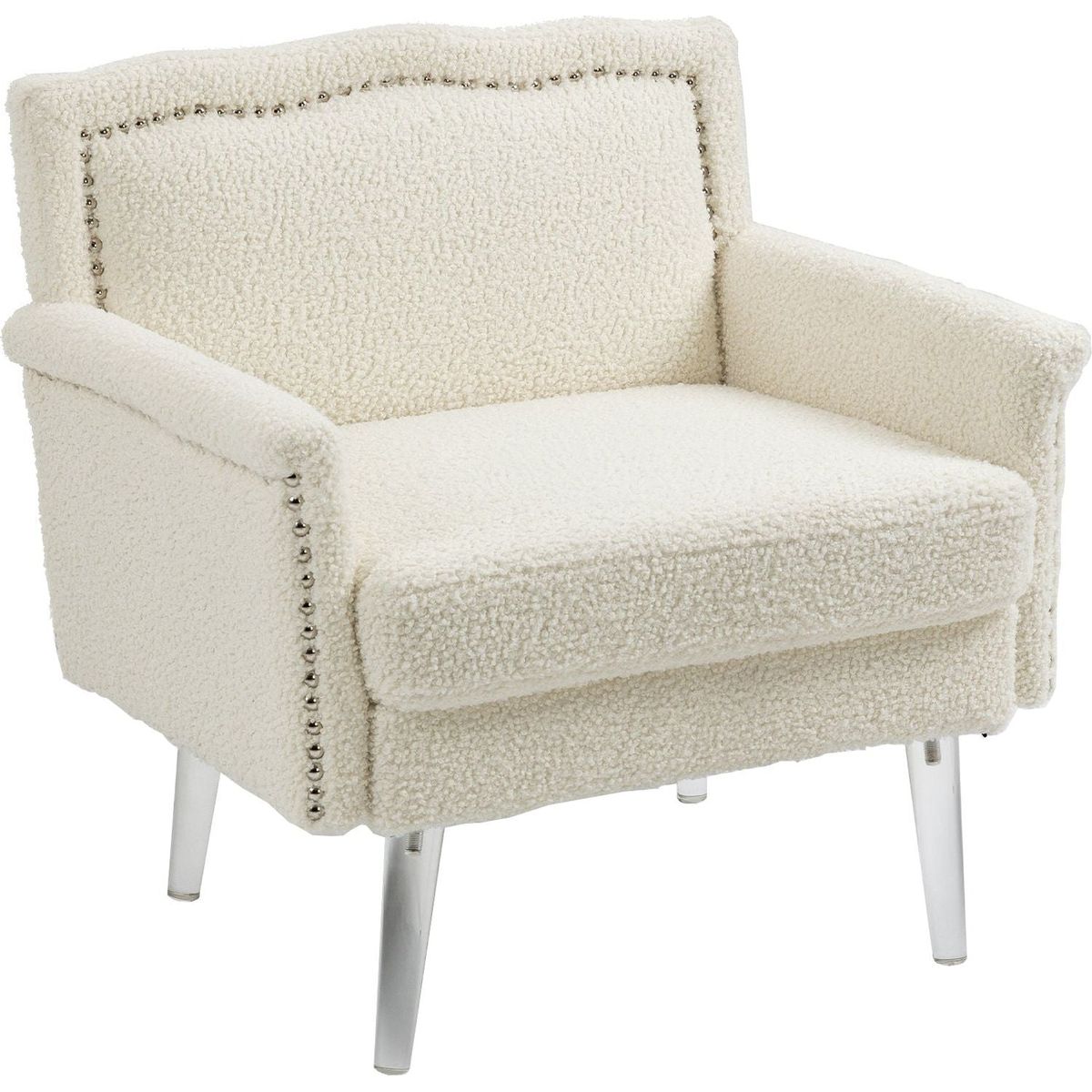 Accent Chair, Living Room Chair / leisure single sofa with acrylic feet