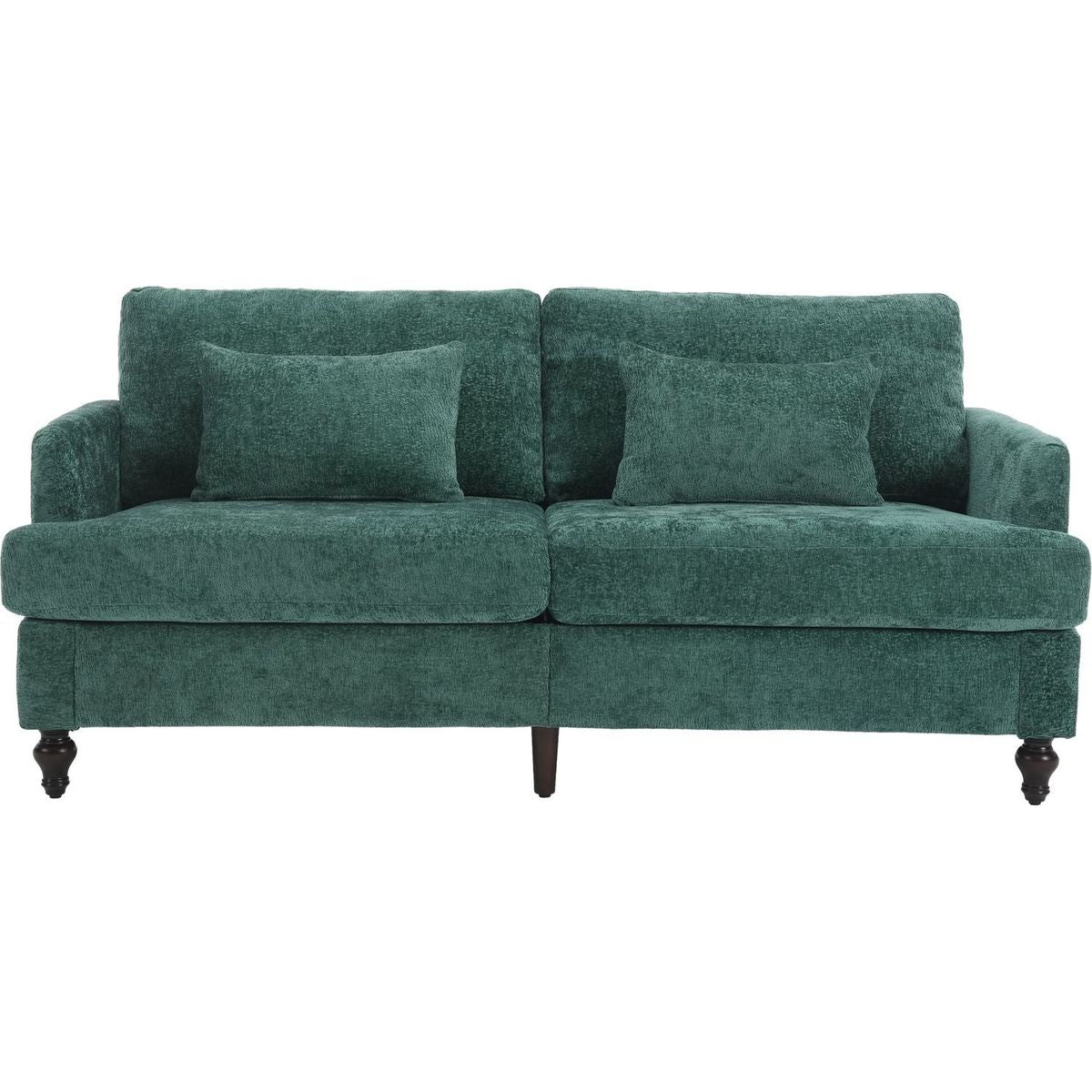 Modern chenille Fabric Loveseat, 2-Seat Upholstered Loveseat Sofa Modern Couch