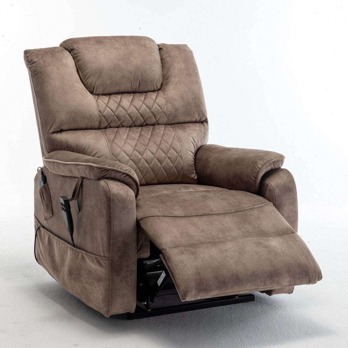 Lounge chair lift chair relax sofa chair sitting room furniture sitting room power supply elderly electric lounge chair (180 degree lying flat) - Streamdale Furniture