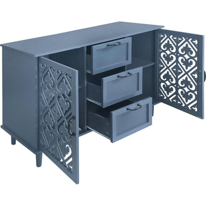 2 Door 3 Drawer Cabinet, American Furniture, Suitable for Bedroom, Living Room, Study