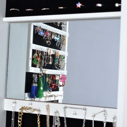 Full Length Mirror 360 Swivel Jewelry Cabinet