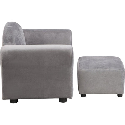 Kids Chair, Kids Upholstered Couch with ottoman