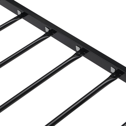 Twin Size metal bed Sturdy System Metal Bed Frame, Modern style and comfort to any bedroom, black