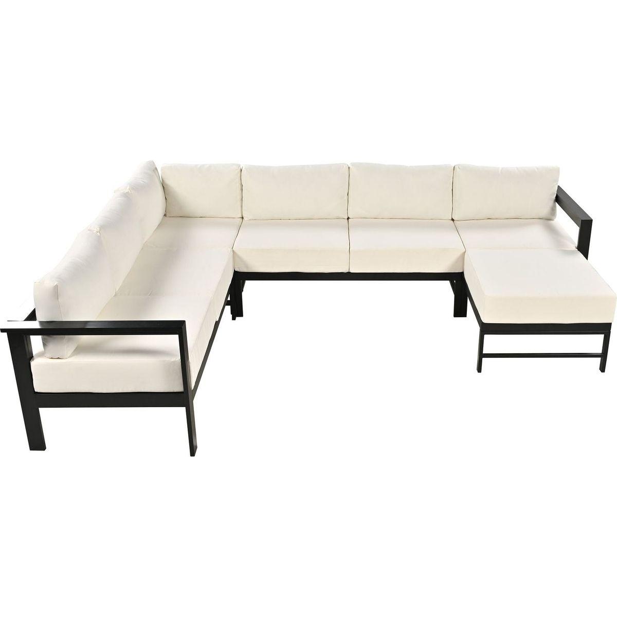 U-shaped multi-person outdoor sofa set, suitable for gardens, backyards, and balconies.