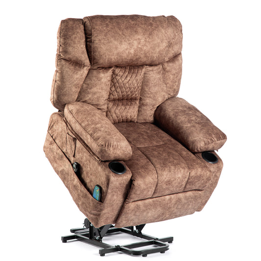 Power Lift Recliner Chair Recliners for Elderly with Heat and Massage Recliner Chair for Living Room with Infinite Position and Double Side Pocket Power Lift Recliner Chair